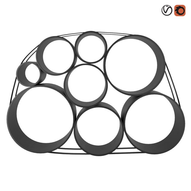 muuto oto 100 storage system 3D Модель .c4d .max .obj .3ds .fbx .stl .blend 