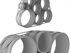 muuto oto 100 storage system 3D Model