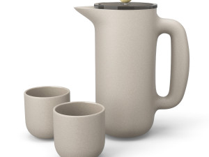 muuto push coffee maker mugs 3D Model