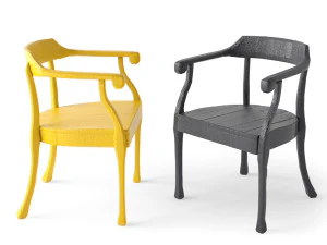silla cruda muuto Modelo 3D