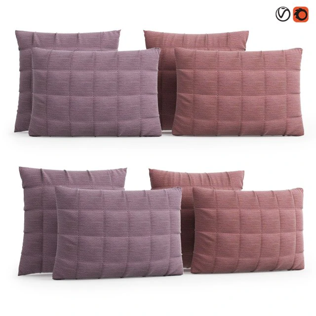 muuto soft grid cushion 3D Model .c4d .max .obj .3ds .fbx .stl .blend