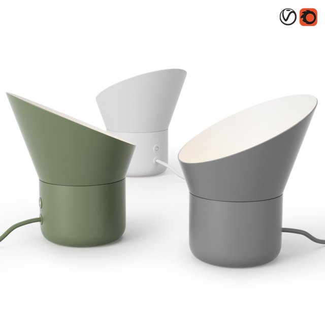muuto up table lamp 3D Model .c4d .max .obj .3ds .fbx .stl .blend 