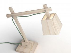 muuto wood lamp 3D Model in Table Lamps 3DExport