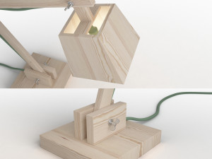 muuto wood lamp 3D-Modell