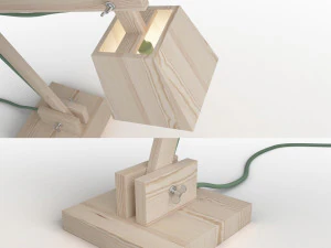 muuto wood lamp 3D Model