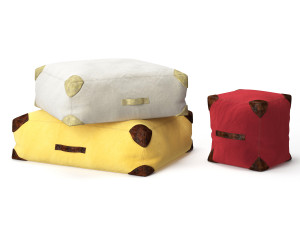 phileas floor cushions 3D Model
