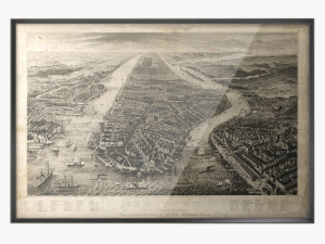 restoration hardware 1867 new york aerial engraving 3D मॉडल