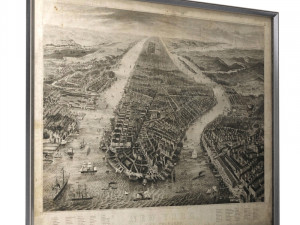 restoration hardware 1867 new york aerial engraving Modelo 3D