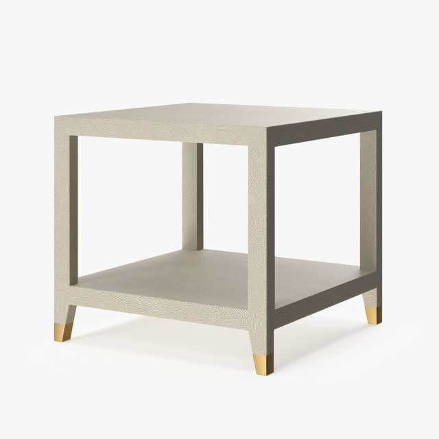 restoration hardware graydon shagreen square side table 3D Модель .c4d .max .obj .3ds .fbx .stl .blend 
