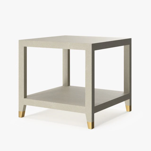 restoration hardware graydon shagreen square side table 3D Model .c4d .max .obj .3ds .fbx .stl .blend