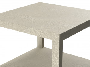 restoration hardware graydon shagreen square side table 3D Модель