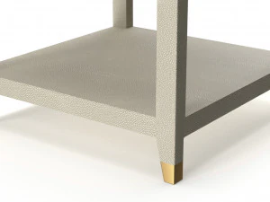 restoration hardware graydon shagreen square side table 3D Model