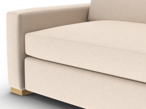 restoration hardware maxwell upholstered sofa 3D 모델