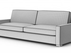 restoration hardware maxwell upholstered sofa 3D Model