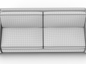 restoration hardware maxwell upholstered sofa 3D 모델