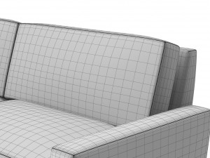 restoration hardware maxwell upholstered sofa 3D 모델