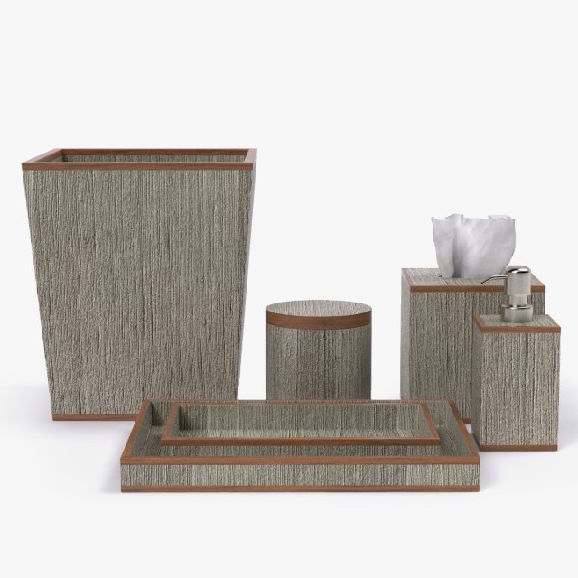 restoration hardware regency bath accessories pewter 3D Model .c4d .max .obj .3ds .fbx .stl .blend 
