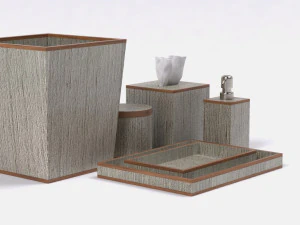 restoration hardware regency bath accessories pewter 3D Model
