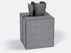 restoration hardware regency bath accessories pewter 3D Model