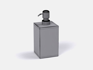 restoration hardware regency bath accessories pewter 3D Model