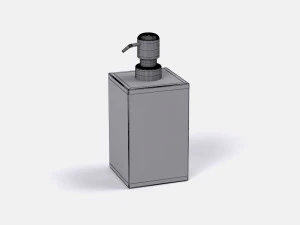 restoration hardware regency bath accessories pewter 3D Model