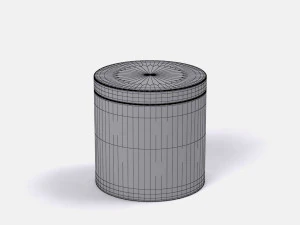 restoration hardware regency bath accessories pewter 3D Model