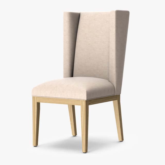 restoration hardware stewart fabric side chair 3D 模型 .c4d .max .obj .3ds .fbx .stl .blend 