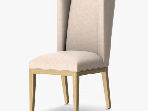 restoration hardware stewart fabric side chair 3D Model
