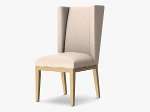 restoration hardware stewart fabric side chair 3D 模型