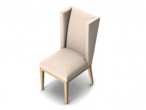 restoration hardware stewart fabric side chair 3D 模型