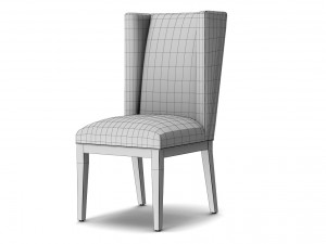 restoration hardware stewart fabric side chair 3D 模型