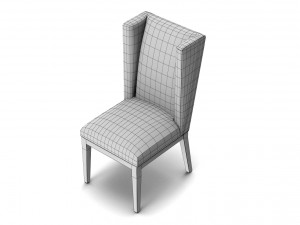 restoration hardware stewart fabric side chair 3D 模型