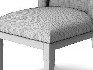 restoration hardware stewart fabric side chair 3D 模型
