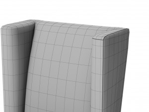 restoration hardware stewart fabric side chair 3D 模型