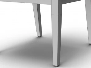 修复硬件斯图尔特织物边椅 3D 模型