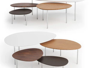 stua ecliple nesting tables 3D Model