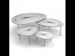 stua ecliple nesting tables 3D Model