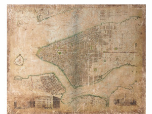restoration hardware grand canvas library map-new york 3D मॉडल