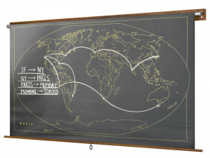 restoration hardware military chalkboard world map 3D 모델