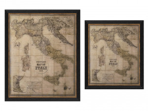 restoration hardware stanfords 1859 map of italy 3D Model