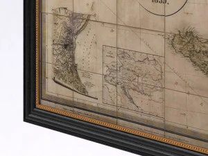 restoration hardware stanfords 1859 map of italy 3D Model