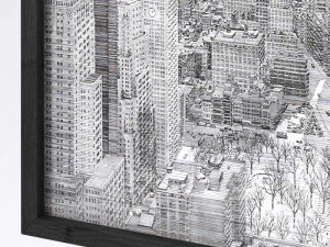 restoration hardware zoey riley map of lower manhattan 3D Model