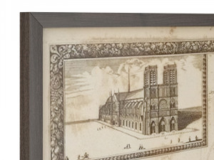 restoration hardware1672 plan de paris four-panel map Model 3D