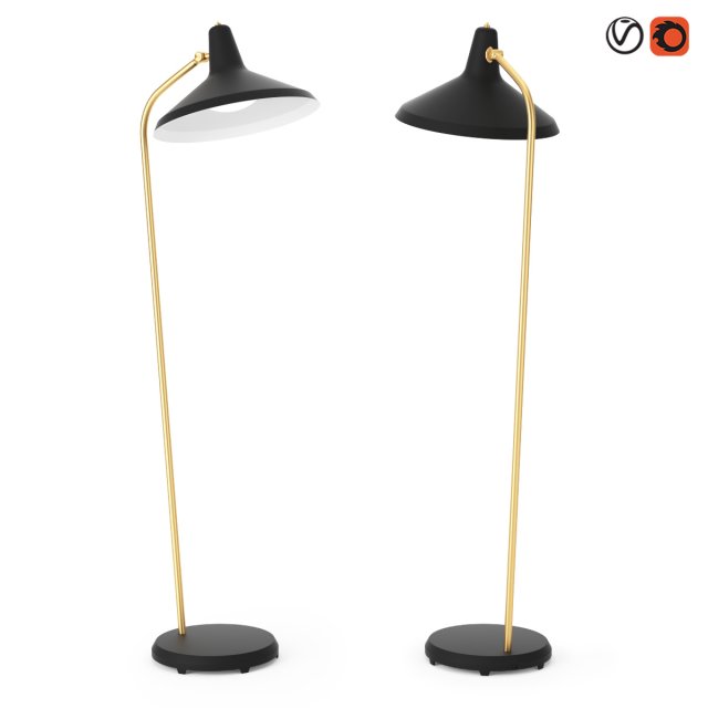 gubi g 10 floor lamp Model 3D .c4d .max .obj .3ds .fbx .stl .blend 