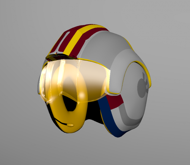 luke skywalkers helmet 3D 模型 .c4d .max .obj .3ds .fbx .stl .blend 