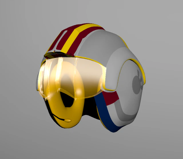 luke skywalkers helmet 3D Model .c4d .max .obj .3ds .fbx .stl .blend