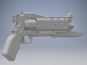 crimson hand cannon destiny 2 3d print model 3D 모델