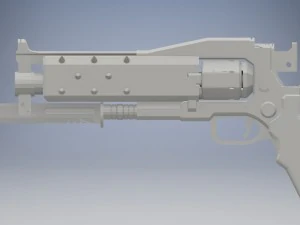 crimson hand cannon destiny 2 3d print model 3D Model