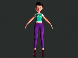 female character peny 3D Model