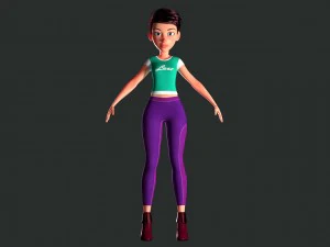 female character peny 3D Model